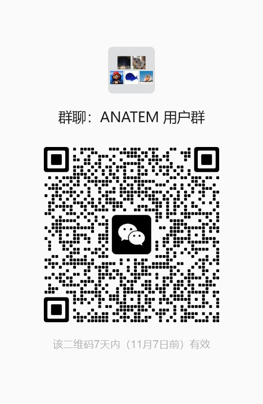 群聊：ANATEM 用户群二维码